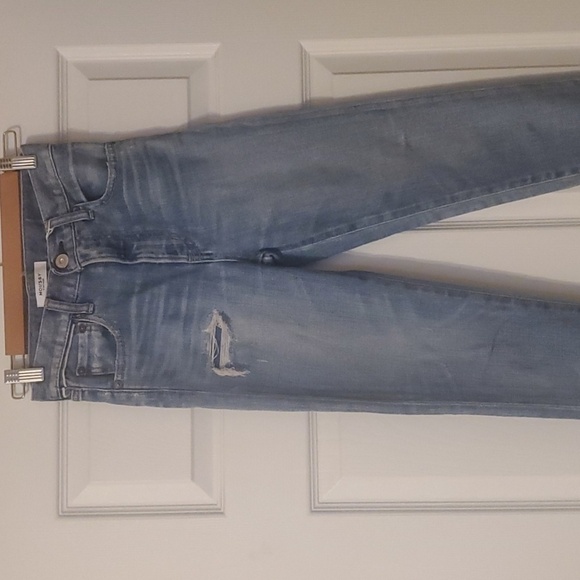 Moussy Vintage Faded Blue Ripped Light Blue Distressed Skinny Jeans Womens Sz 23 - Picture 5 of 16